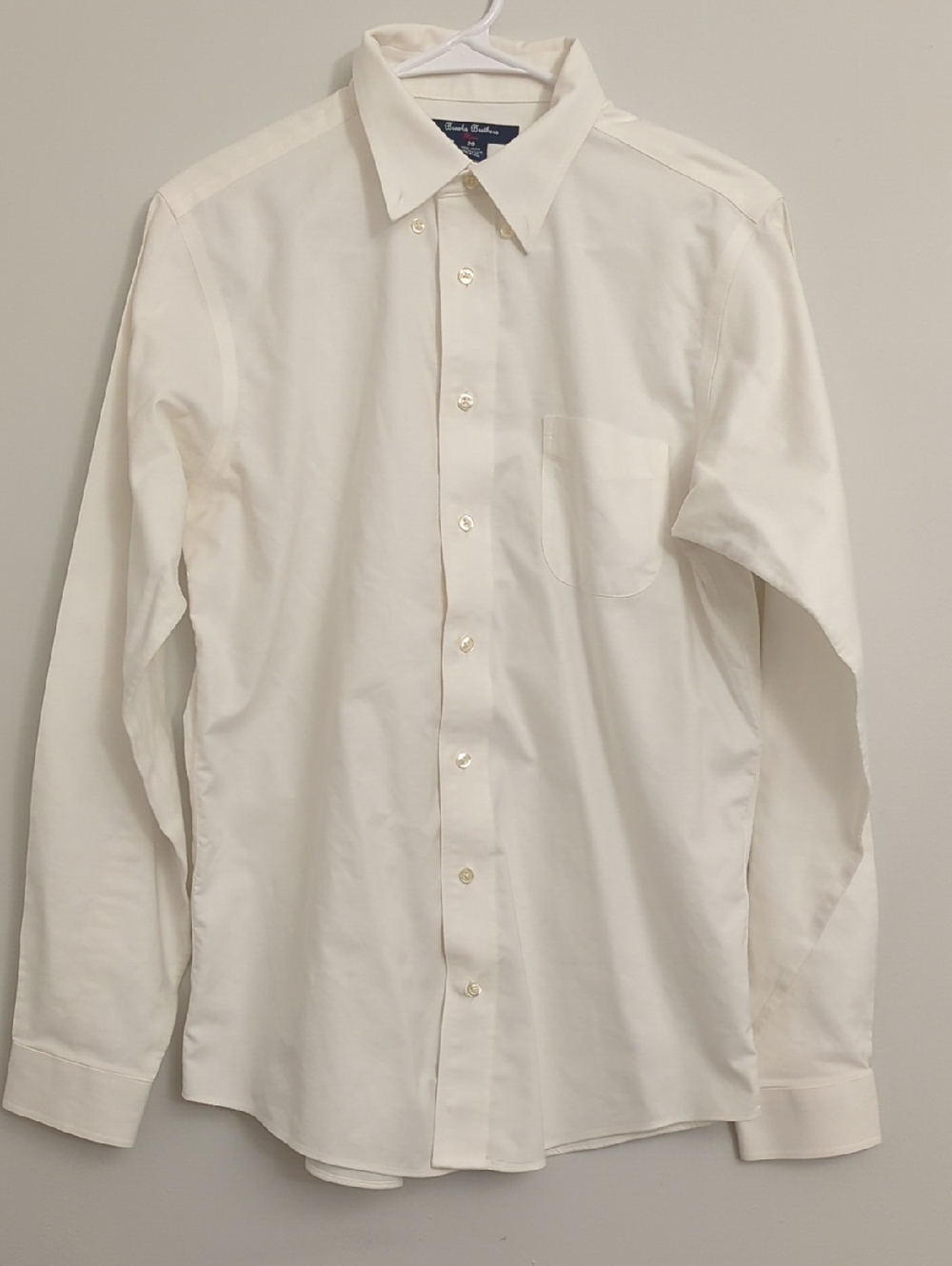Brooks Brothers White Button-Down Dress Shirt